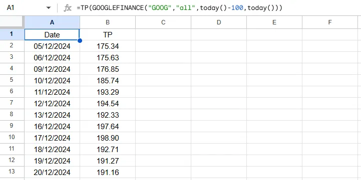TP Return Array tp return array